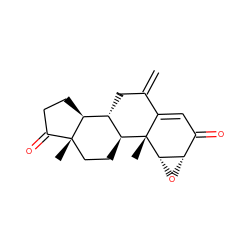 C=C1C[C@H]2[C@@H]3CCC(=O)[C@@]3(C)CC[C@@H]2[C@]2(C)C1=CC(=O)[C@@H]1O[C@@H]12 ZINC000198471200