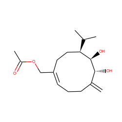 C=C1CC/C=C(\COC(C)=O)CC[C@@H](C(C)C)[C@@H](O)[C@@H]1O ZINC000015254927