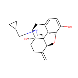 C=C1CC[C@@]2(O)[C@H]3Cc4ccc(O)c5c4[C@@]2(CCN3CC2CC2)[C@H]1O5 ZINC000000403529