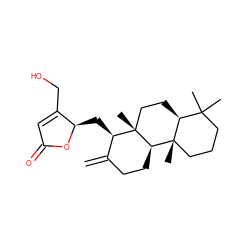 C=C1CC[C@@H]2[C@@]3(C)CCCC(C)(C)[C@@H]3CC[C@@]2(C)[C@@H]1C[C@H]1OC(=O)C=C1CO ZINC000040918607