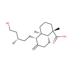 C=C1CC[C@H]2[C@@](C)(C(=O)O)CCC[C@]2(C)[C@H]1CC[C@H](C)CCO ZINC000038927916