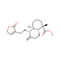 C=C1CC[C@H]2[C@@](C)(C(=O)OC)CCC[C@]2(C)[C@H]1CCC1=CCOC1=O ZINC000006067611