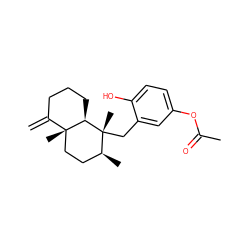 C=C1CCC[C@@H]2[C@]1(C)CC[C@H](C)[C@@]2(C)Cc1cc(OC(C)=O)ccc1O ZINC000034434592