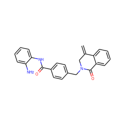 C=C1CN(Cc2ccc(C(=O)Nc3ccccc3N)cc2)C(=O)c2ccccc21 ZINC000147419870