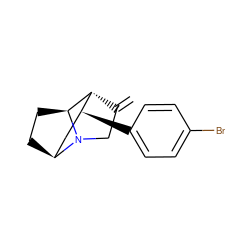 C=C1CN2[C@H]3CC[C@H]2[C@H]1[C@@H](c1ccc(Br)cc1)C3 ZINC000253638993