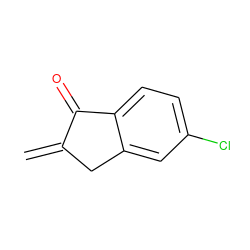 C=C1Cc2cc(Cl)ccc2C1=O ZINC000299820893