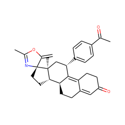 C=C1OC(C)=N[C@]12CC[C@H]1[C@@H]3CCC4=CC(=O)CCC4=C3[C@@H](c3ccc(C(C)=O)cc3)C[C@@]12C ZINC000028954900