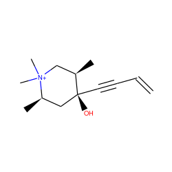 C=CC#C[C@]1(O)C[C@@H](C)[N+](C)(C)C[C@H]1C ZINC000004362131