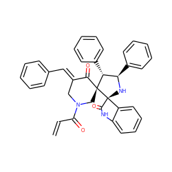 C=CC(=O)N1C/C(=C\c2ccccc2)C(=O)[C@]2(C1)[C@H](c1ccccc1)[C@@H](c1ccccc1)N[C@@]21C(=O)Nc2ccccc21 ZINC000169311511