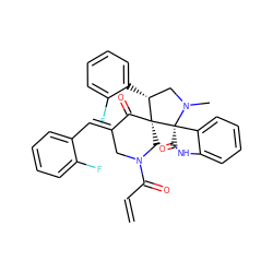 C=CC(=O)N1C/C(=C\c2ccccc2F)C(=O)[C@@]2(C1)[C@H](c1ccccc1F)CN(C)[C@]21C(=O)Nc2ccccc21 ZINC000103260888