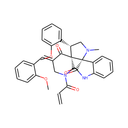 C=CC(=O)N1C/C(=C\c2ccccc2OC)C(=O)[C@@]2(C1)[C@H](c1ccccc1OC)CN(C)[C@]21C(=O)Nc2ccccc21 ZINC000103260883