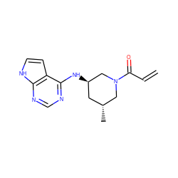 C=CC(=O)N1C[C@H](C)C[C@@H](Nc2ncnc3[nH]ccc23)C1 ZINC001772623728