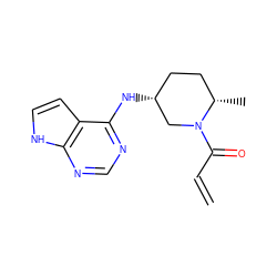 C=CC(=O)N1C[C@H](Nc2ncnc3[nH]ccc23)CC[C@@H]1C ZINC000526061581