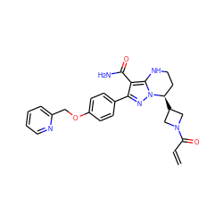 C=CC(=O)N1CC([C@@H]2CCNc3c(C(N)=O)c(-c4ccc(OCc5ccccn5)cc4)nn32)C1 ZINC001772651398