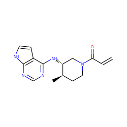 C=CC(=O)N1CC[C@@H](C)[C@H](Nc2ncnc3[nH]ccc23)C1 ZINC001772612818