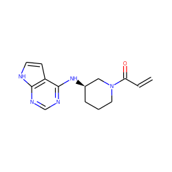 C=CC(=O)N1CCC[C@@H](Nc2ncnc3[nH]ccc23)C1 ZINC000584627638