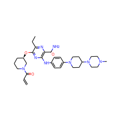 C=CC(=O)N1CCC[C@@H](Oc2nc(Nc3ccc(N4CCC(N5CCN(C)CC5)CC4)cc3)c(C(N)=O)nc2CC)C1 ZINC000205351345