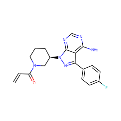 C=CC(=O)N1CCC[C@@H](n2nc(-c3ccc(F)cc3)c3c(N)ncnc32)C1 ZINC000207813425