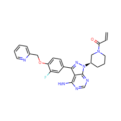 C=CC(=O)N1CCC[C@@H](n2nc(-c3ccc(OCc4ccccn4)c(F)c3)c3c(N)ncnc32)C1 ZINC000145508751