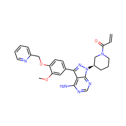 C=CC(=O)N1CCC[C@@H](n2nc(-c3ccc(OCc4ccccn4)c(OC)c3)c3c(N)ncnc32)C1 ZINC001772604918