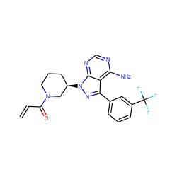 C=CC(=O)N1CCC[C@@H](n2nc(-c3cccc(C(F)(F)F)c3)c3c(N)ncnc32)C1 ZINC000095579264