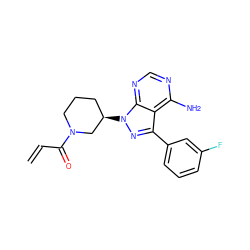 C=CC(=O)N1CCC[C@@H](n2nc(-c3cccc(F)c3)c3c(N)ncnc32)C1 ZINC001772608859