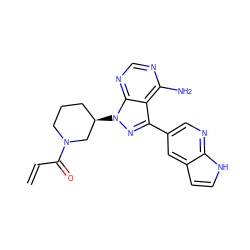 C=CC(=O)N1CCC[C@@H](n2nc(-c3cnc4[nH]ccc4c3)c3c(N)ncnc32)C1 ZINC001772653710