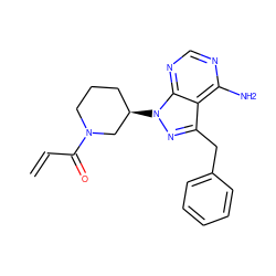 C=CC(=O)N1CCC[C@@H](n2nc(Cc3ccccc3)c3c(N)ncnc32)C1 ZINC001772596830