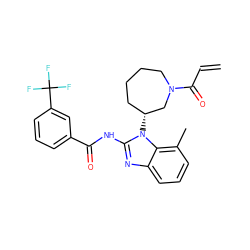 C=CC(=O)N1CCCC[C@@H](n2c(NC(=O)c3cccc(C(F)(F)F)c3)nc3cccc(C)c32)C1 ZINC001772614660