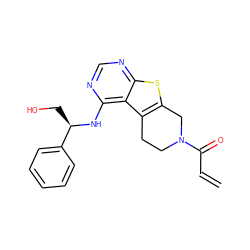 C=CC(=O)N1CCc2c(sc3ncnc(N[C@H](CO)c4ccccc4)c23)C1 ZINC000064526855