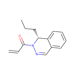 C=CC(=O)N1N=Cc2ccccc2[C@H]1CCC ZINC000066101019