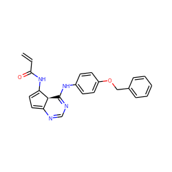 C=CC(=O)NC1=CC=C2N=CN=C(Nc3ccc(OCc4ccccc4)cc3)[C@@H]21 ZINC000049538658