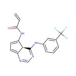 C=CC(=O)NC1=CC=C2N=CN=C(Nc3cccc(C(F)(F)F)c3)[C@@H]21 ZINC000040914226