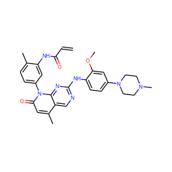 C=CC(=O)Nc1cc(-n2c(=O)cc(C)c3cnc(Nc4ccc(N5CCN(C)CC5)cc4OC)nc32)ccc1C ZINC001772623489