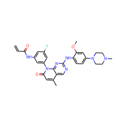 C=CC(=O)Nc1cc(F)cc(-n2c(=O)cc(C)c3cnc(Nc4ccc(N5CCN(C)CC5)cc4OC)nc32)c1 ZINC001772594193