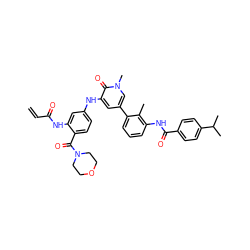 C=CC(=O)Nc1cc(Nc2cc(-c3cccc(NC(=O)c4ccc(C(C)C)cc4)c3C)cn(C)c2=O)ccc1C(=O)N1CCOCC1 ZINC001772579896