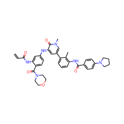 C=CC(=O)Nc1cc(Nc2cc(-c3cccc(NC(=O)c4ccc(N5CCCC5)cc4)c3C)cn(C)c2=O)ccc1C(=O)N1CCOCC1 ZINC001772589480