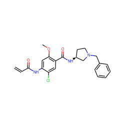 C=CC(=O)Nc1cc(OC)c(C(=O)N[C@H]2CCN(Cc3ccccc3)C2)cc1Cl ZINC000013756892