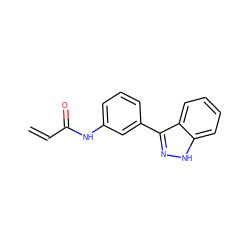 C=CC(=O)Nc1cccc(-c2n[nH]c3ccccc23)c1 ZINC001772621745