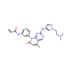 C=CC(=O)Nc1cccc(-n2c(=O)cc(C)c3cnc(Nc4cnn(CCN(C)C)c4)nc32)c1 ZINC000221159688