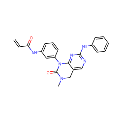 C=CC(=O)Nc1cccc(N2C(=O)N(C)Cc3cnc(Nc4ccccc4)nc32)c1 ZINC000084757703