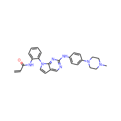 C=CC(=O)Nc1ccccc1-n1ccc2cnc(Nc3ccc(N4CCN(C)CC4)cc3)nc21 ZINC001772600473