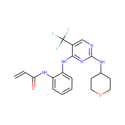 C=CC(=O)Nc1ccccc1Nc1nc(NC2CCOCC2)ncc1C(F)(F)F ZINC000474603541