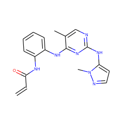 C=CC(=O)Nc1ccccc1Nc1nc(Nc2ccnn2C)ncc1C ZINC000474607834