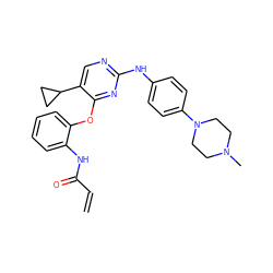 C=CC(=O)Nc1ccccc1Oc1nc(Nc2ccc(N3CCN(C)CC3)cc2)ncc1C1CC1 ZINC001772638782