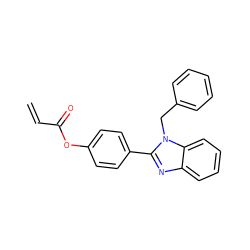 C=CC(=O)Oc1ccc(-c2nc3ccccc3n2Cc2ccccc2)cc1 ZINC000169353302