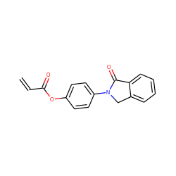 C=CC(=O)Oc1ccc(N2Cc3ccccc3C2=O)cc1 ZINC000000436253