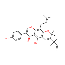 C=CC(C)(C)C1=Cc2c(c(CC=C(C)C)c3occ(-c4ccc(O)cc4)c(=O)c3c2O)OC1(C)C ZINC000096286109