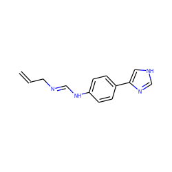 C=CC/N=C/Nc1ccc(-c2c[nH]cn2)cc1 ZINC000027299844