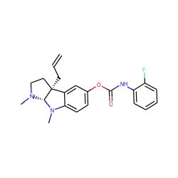 C=CC[C@@]12CCN(C)[C@H]1N(C)c1ccc(OC(=O)Nc3ccccc3F)cc12 ZINC000084712148